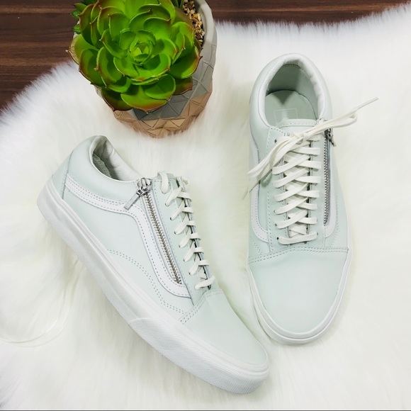 vans old skool mint green
